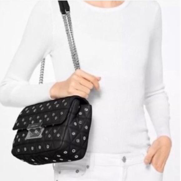 Michael Kors Sloan Quilted Shoulder Bag - Picture 1 of 12
